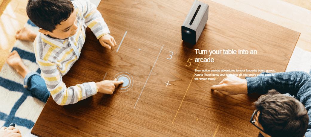Sony Xperia Touch Projector that will turn any surface into a touchscreen