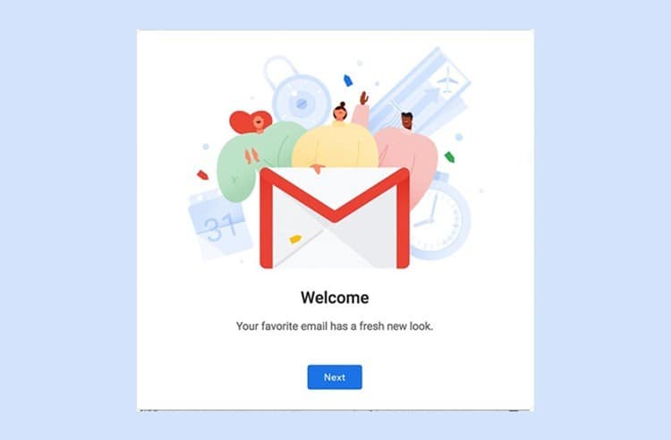 The new Gmail is fully redesigned customized app right now in 2018