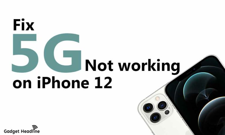 How to Fix 5G not working on iPhone 12