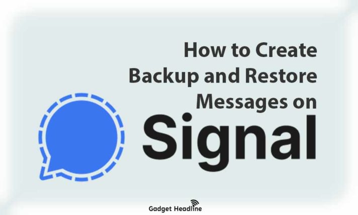 Create Backup and Restore on Signal Messenger